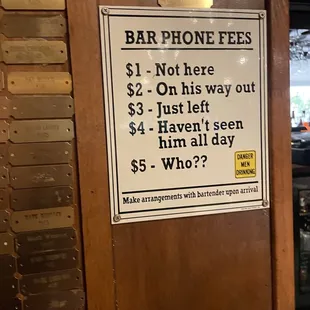 Bar sign