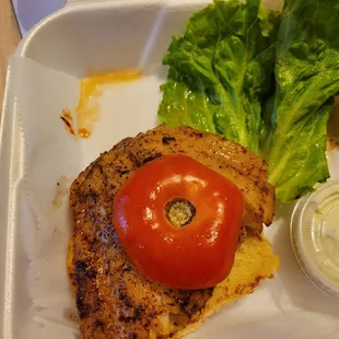 I love O&apos;Keefes and order to go often, picked up grouper sandwich and this is what my  slice looked like!! Just not right!! Uuuugh!