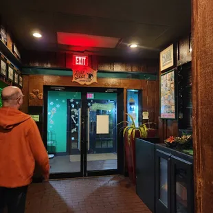 The entrance