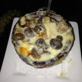 Mushrooms in a Crock