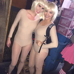 My DJs at the bar! Ready for their Chandelier debut