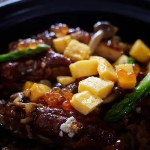 Unagi and chicken pot rice