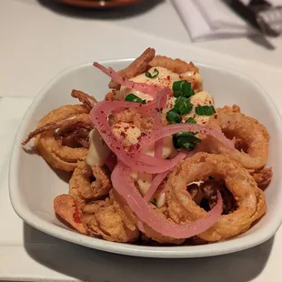 Calamari (spicy, but just the right level of heat)