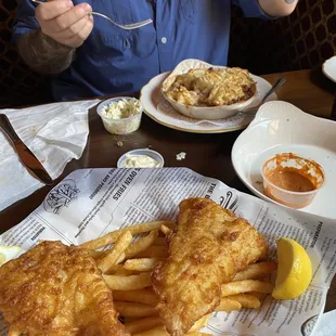 Fish and Chips and Shepherds Pie