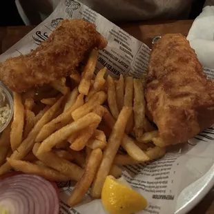 Fish and chips.