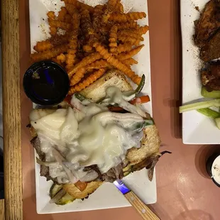 Irish Dip with Sweet Potato Fries