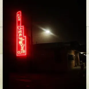 neon sign at night