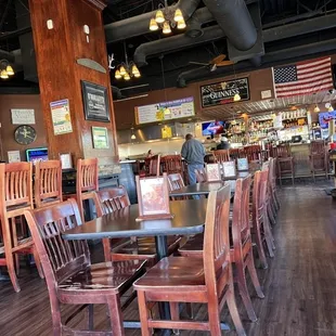 Looking at the bar area.