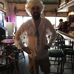 Someone likes to play dress up!