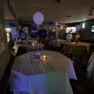 a table set for a party