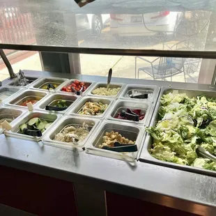 The salad bar