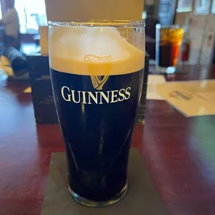 a pint of guinness