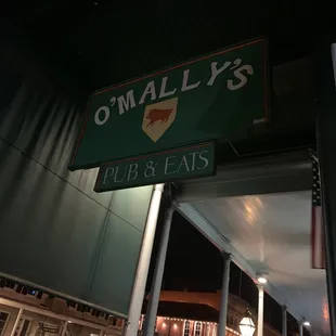 Sign located outside