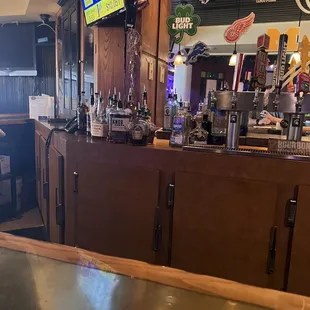  bar with a television