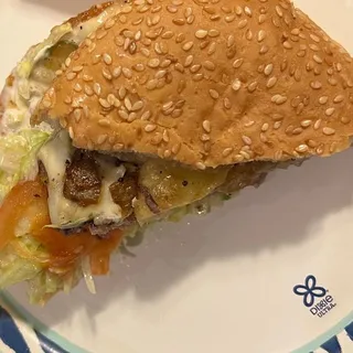 Teriyaki Pineapple Cheeseburger