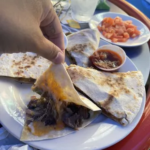 Philly steak quesadilla