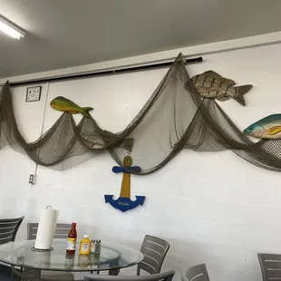 Decorations in the dining area.
