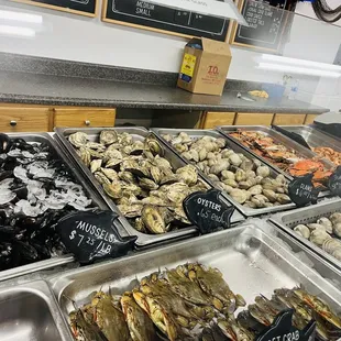 Fresh seafood