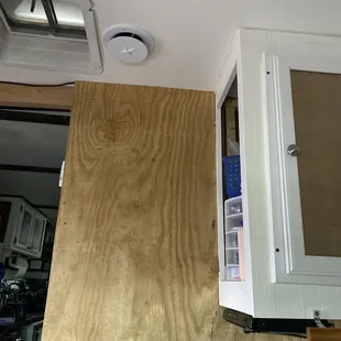 Your carpentry work that you never came back to complete notice how crooked everything is