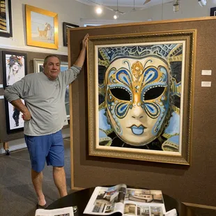 Mardi Gras season is approaching! O'Neill Studios has beautiful mask paintings to decorate your home!