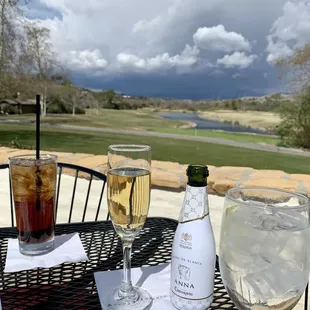 a view of a golf course