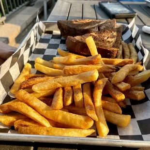 Patty melt and fries