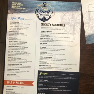 Menu Side 2