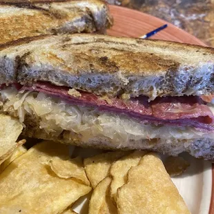 their idea of a Ruben 1 paper thin slice of meat