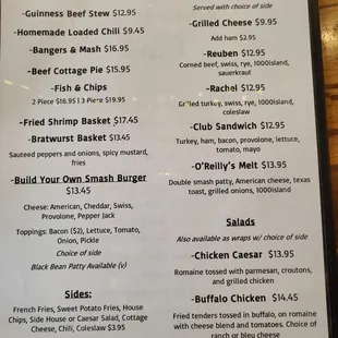 Limited menu during the month of May due to the race crowds (page 2 of 2)