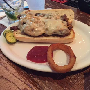 Philly Cheesesteak minus the mushrooms