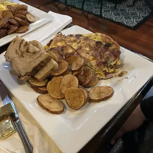 Meat lovers omelet