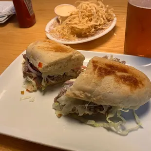 Philly and onion straws!!!