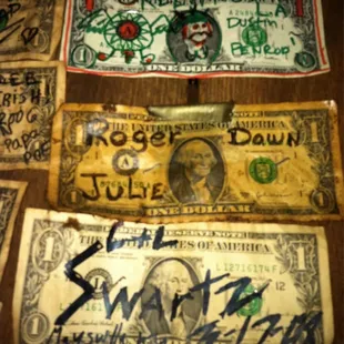 a variety of old bank notes