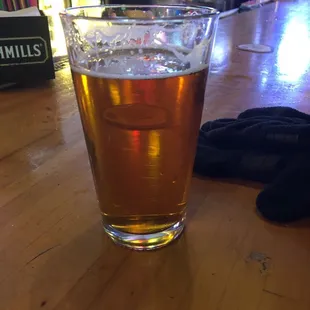a pint of beer