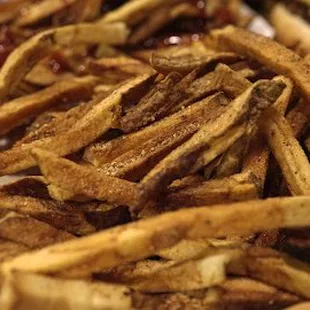 Our delicious home cut fries. You can even get them seasoned!