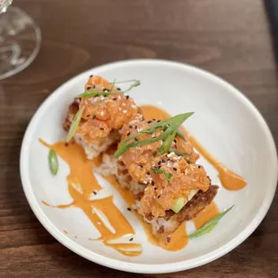 Happy hour Albacore Spicy Tuna on Crispy Rice Feb 2023