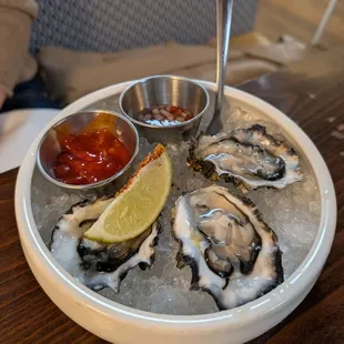 Oysters..very fresh and exceptional good.