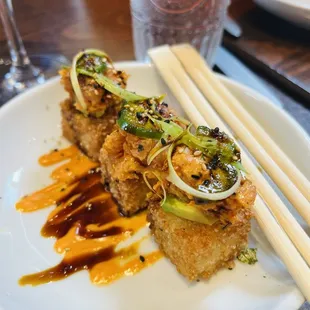 Spicy Wild Tahitian Albacore Tuna on Crispy Rice