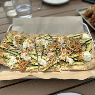 Zucchini flat bread