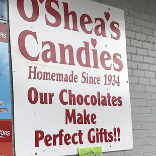 a sign on the side of a building