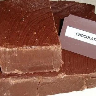 a stack of chocolate bars