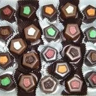a tray of chocolates