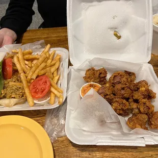 Po oyster boy and Fried gizzard