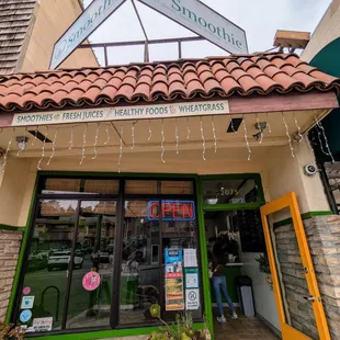 Outside. Storefront. Entrance.