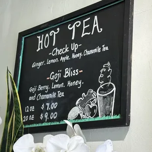 Hot tea options