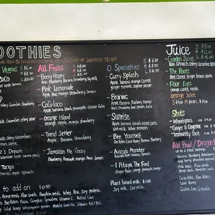 Menu as of 8/8/24