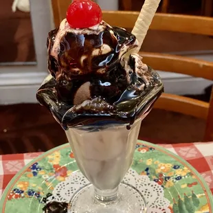 Brown Cow Bosco Sundae