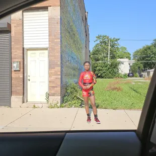 My daughter going to competition