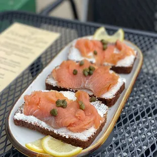 Salmon appetizer