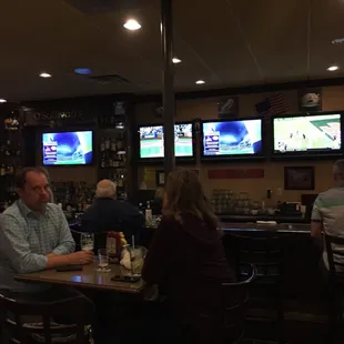 people sitting at the bar